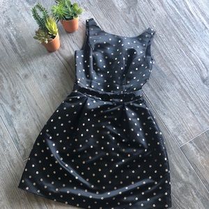 White House Black Market polka dot party dress